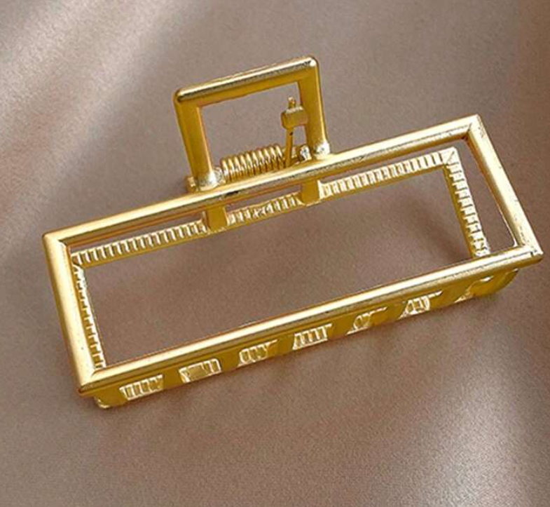 Square Gold Claw Clip