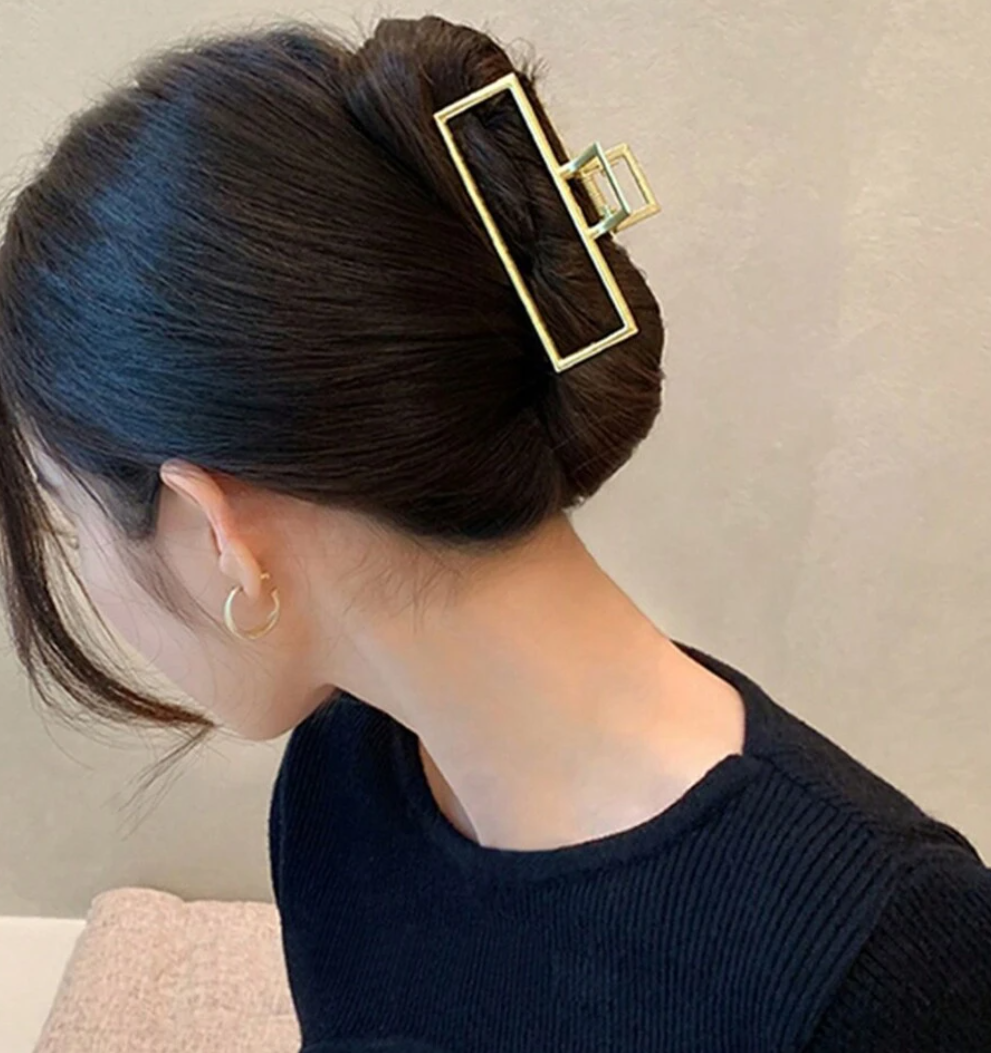 Square Gold  Claw Clip