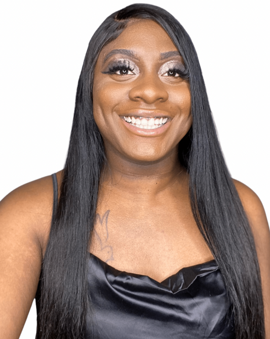 Cambodian straight glueless wig